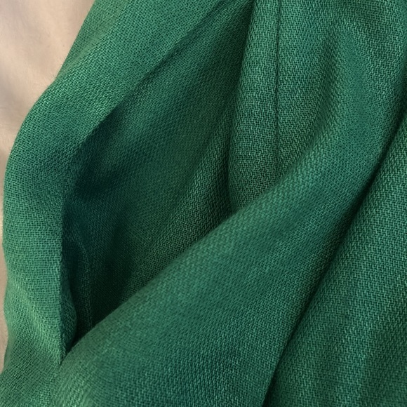 EUC LAN’SEND KELLY GREEN LINEN SHEATH DRESS SIZE 2 - Picture 7 of 11